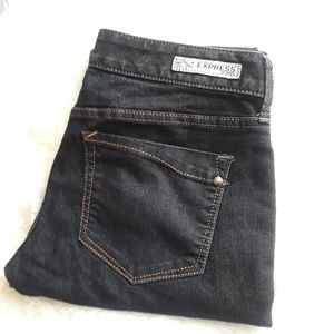 Express Dark Wash Boot Cut Jeans